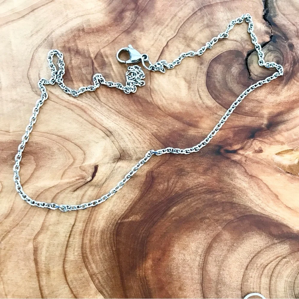 🆕 Square Shaped Necklace and Earrings Set Stainless Steel